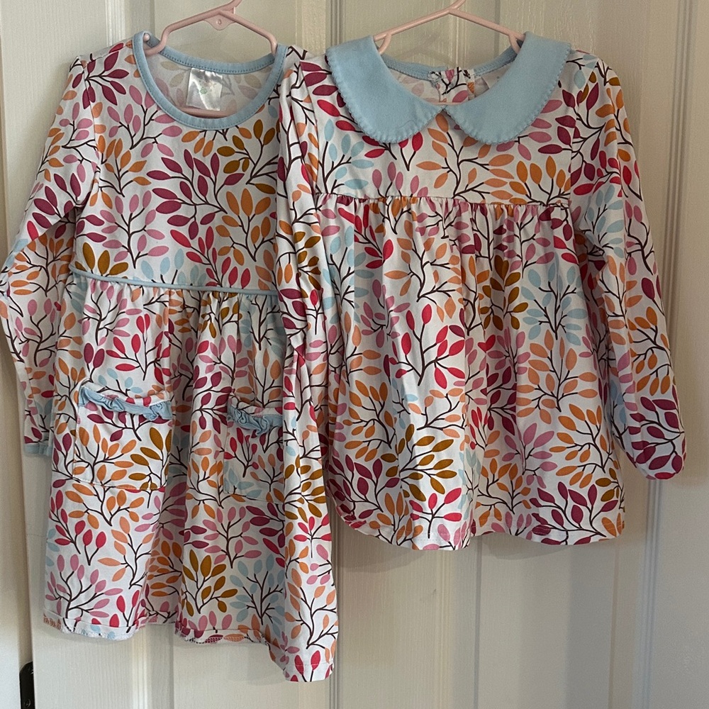 TWO Floral Kids fall leaves outfits!